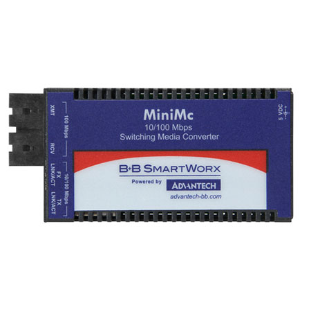 100Base-TX/FX, Single-mode 1310nm, 80km, SC type, w/ AC adapter  (also known as MiniMc 855-10627)